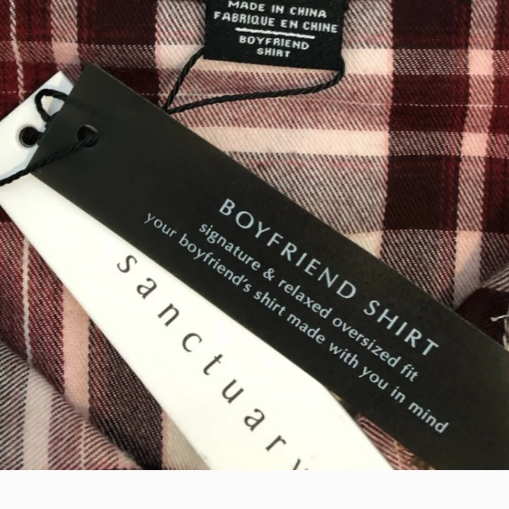 Anthropologie Red and White Plaid Button Down Shirt - Picture 6 of 9